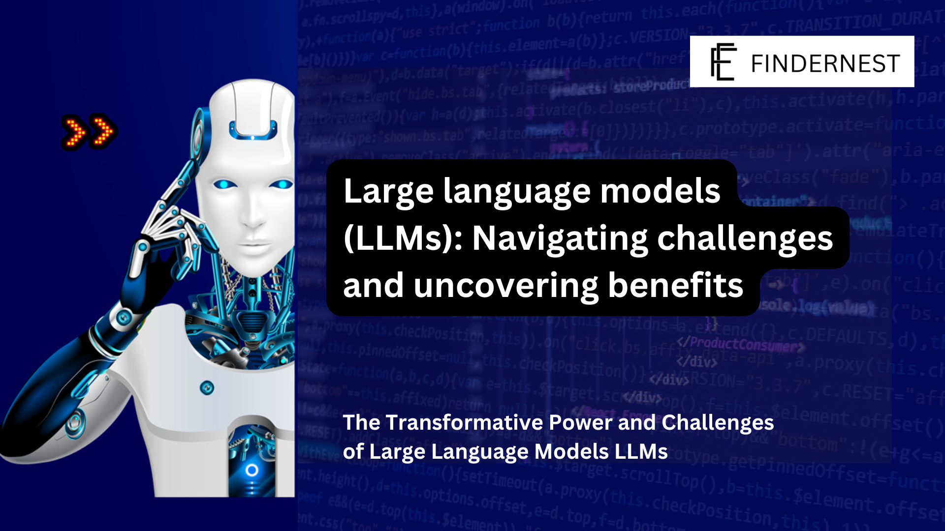 Skip to Content FINDERNEST SOFTWARE SERVICES PRIVATE LIMITED Services  Toggle children for Services  Platforms  Toggle children for Platforms  Industries  Toggle children for Industries  About Us  Toggle children for About Us CONTACT US Book a Demo back to blog   The Transformative Power and Challenges of Large Language Models LLMs Read Time 22 mins | Written by: Praveen Gundala       Large language models (LLMs) are transforming our interaction with technology, driving remarkable advances while also presenting distinctive challenges. Often, when discussing Large Language Models (LLMs), ChatGPT is mentioned due to its easy access via OpenAI's platform, even though LLMs have been around for a while. These sophisticated programs process language data to produce responses that mimic human interaction. They have greatly impacted AI, allowing machines to execute tasks similar to those performed by humans across a range of fields, from chatbots to content creation. This blog will delve into why LLMs are poised to shape the future of AI and the hurdles they face.   LLMs can now recognize and generate human-like text, among other capabilities. They generate coherent text, assist in coding, translate languages, and summarize content.  Now integrated into enterprise applications, LLMs enhance agility, speed, and collaboration. However, integration can be complex and resource-intensive, requiring careful navigation by product teams and engineers.  Large language model definition A large language model (LLM) is a deep learning algorithm that can perform a variety of natural language processing (NLP) tasks. Large language models use transformer models and are trained using massive datasets — hence, large. This enables them to recognize, translate, predict, or generate text or other content.  Large language models are also referred to as neural networks (NNs), which are computing systems inspired by the human brain. These neural networks work using a network of nodes that are layered, much like neurons.  In addition to teaching human languages to artificial intelligence (AI) applications, large language models can also be trained to perform a variety of tasks like understanding protein structures, writing software code, and more. Like the human brain, large language models must be pre-trained and then fine-tuned so that they can solve text classification, question answering, document summarization, and text generation problems. Their problem-solving capabilities can be applied to fields like healthcare, finance, and entertainment where large language models serve a variety of NLP applications, such as translation, chatbots, AI assistants, and so on.  Understanding large language models LLMs Large language models contain a vast number of parameters, which function like the memories the model acquires through training. Consider these parameters as the model's repository of knowledge.  The essence of an LLM lies in its capacity to process enormous volumes of text and discern patterns in language usage, grammar, and syntax. This training process involves supplying the model with millions, or even billions, of sentences or text passages. The LLM utilizes this information to learn how to anticipate the next word in a sentence, complete phrases, or respond to questions.  Self-supervised learning has transformed the domain of large language models by allowing them to be trained on extensive amounts of unlabeled text data without requiring human input. By employing self-supervised learning methods, like masked language modeling, LLMs can proficiently grasp the fundamental patterns, semantic connections, and contextual comprehension of language. This methodology has significantly broadened the range and depth of training data accessible for LLMs, enabling them to learn from the vast and varied information available on the internet  Large language models (LLMs) are a type of artificial intelligence (AI) that utilizes vast amounts of text data to understand, generate, and predict human language. These models are built using deep learning techniques, particularly neural networks, which allow them to process and generate language in a way that mimics human communication. The development of LLMs has been fueled by advances in computational power and the availability of large datasets.  At their core, LLMs are designed to understand context and semantics, making them capable of performing tasks such as translation, summarization, and even creative writing. Examples of widely known LLMs include OpenAI's GPT-3 and Google's BERT, each demonstrating remarkable proficiency in various natural language processing (NLP) tasks.  Commonly used LLM frameworks Various LLM frameworks have been developed to facilitate the implementation and utilization of these powerful language models. Two examples of commonly used LLM frameworks include:  OpenAI’s GPT (Generative Pre-trained Transformer): GPT models, such as GPT-3, have gained significant attention for their ability to generate coherent and contextually relevant text across a wide range of applications. BERT (Bidirectional Encoder Representations from Transformers): BERT is a popular framework known for its strong performance in natural language understanding tasks. It has been widely used for tasks like sentiment analysis, named entity recognition, and text classification. These frameworks provide a foundation for building and deploying LLMs, offering developers and researchers a starting point to leverage the power of these models in their applications.  Examples of popular large language models Popular large language models have taken the world by storm. Many have been adopted by people across industries. You've no doubt heard of ChatGPT, a form of generative AI chatbot. Other popular LLM models include:  PaLM: Google's Pathways Language Model (PaLM) is a transformer language model capable of common-sense and arithmetic reasoning, joke explanation, code generation, and translation. BERT: The Bidirectional Encoder Representations from Transformers (BERT) language model was also developed at Google. It is a transformer-based model that can understand natural language and answer questions. XLNet: A permutation language model, XLNet generated output predictions in a random order, which distinguishes it from BERT. It assesses the pattern of tokens encoded and then predicts tokens in random order, instead of a sequential order. GPT: Generative pre-trained transformers are perhaps the best-known large language models. Developed by OpenAI, GPT is a popular foundational model whose numbered iterations are improvements on their predecessors (GPT-3, GPT-4, etc.). It can be fine-tuned to perform specific tasks downstream. Examples of this are EinsteinGPT, developed by Salesforce for CRM, and Bloomberg's BloombergGPT for finance. Key areas where LLMs benefit organizations include: Text Generation: Automating the creation of emails, blog posts, and other content, with advanced techniques like retrieval-augmented generation (RAG) improving the quality and relevance of generated text. Content Summarization: Condensing long articles, news stories, and research reports into concise, tailored summaries suitable for different output formats. AI Assistants: Enhancing customer service with chatbots that handle queries, perform backend tasks, and provide detailed information in natural language. Code Generation: Assisting developers by finding errors, uncovering security issues, and translating code across programming languages. Language Translation: Offering fluent translations and multilingual capabilities to extend an organization’s reach across languages and regions. Sentiment Analysis: Analyzing text to gauge customer sentiment, helping organizations understand feedback at scale and manage brand reputation.  LLMs have the potential to impact every industry, including finance, insurance, human resources, and healthcare, by automating customer self-service, accelerating responses, and improving accuracy and context.  What are Large Language Models Key components of large language models LLMs Large language models are composed of multiple neural network layers. Recurrent layers, feedforward layers, embedding layers, and attention layers work in tandem to process the input text and generate output content.  The embedding layer creates embeddings from the input text. This part of the large language model captures the semantic and syntactic meaning of the input, so the model can understand context. The feedforward layer (FFN) of a large language model is made of up multiple fully connected layers that transform the input embeddings. In so doing, these layers enable the model to glean higher-level abstractions — that is, to understand the user's intent with the text input. The recurrent layer interprets the words in the input text in sequence. It captures the relationship between words in a sentence. The attention mechanism enables a language model to focus on single parts of the input text that are relevant to the task at hand. This layer allows the model to generate the most accurate outputs. There are three main kinds of large language models: Generic or raw language models predict the next word based on the language in the training data. These language models perform information retrieval tasks. Instruction-tuned language models are trained to predict responses to the instructions given in the input. This allows them to perform sentiment analysis, or to generate text or code. Dialog-tuned language models are trained to have a dialog by predicting the next response. Think of chatbots or conversational AI. Applications of Large Language Models LLMs Natural Language Processing (NLP) tasks Large Language Models (LLMs) have revolutionized the field of Natural Language Processing (NLP) by offering remarkable capabilities in various NLP tasks. These models can tackle tasks such as machine translation, named entity recognition, text classification, and part-of-speech tagging with exceptional accuracy and efficiency.  By leveraging the contextual understanding and linguistic patterns captured during pre-training, LLMs can process and analyze text data in a manner that closely resembles human language comprehension. This makes them invaluable in extracting meaningful insights from unstructured text, enabling businesses to derive valuable information from vast amounts of textual data.  Text generation and completion One of the most captivating abilities of LLMs is their capacity to generate human-like text and complete partial sentences. With the power to comprehend and learn from extensive textual data, LLMs can generate coherent and contextually relevant text in a wide range of applications.  Text completion tasks, where LLMs are given a partial sentence or prompt and are expected to generate the rest of the text, have become particularly intriguing. These models can exhibit creativity and generate text that flows naturally, making them valuable tools for content generation, as well as assisting writers and content creators in their work.  Sentiment analysis and language understanding Understanding the sentiment and nuances of human language is another area where LLMs shine. Sentiment analysis, a popular NLP task, involves determining the sentiment or emotion expressed in a piece of text, such as positive, negative, or neutral. LLMs can analyze the context, tone, and word usage to accurately classify the sentiment of text, providing valuable insights for businesses and researchers.  Moreover, LLMs’ deep understanding of language allows them to grasp the intricacies of human communication, including sarcasm, irony, and other linguistic nuances. This capability enhances their language understanding, making them invaluable in applications such as customer feedback analysis, social media monitoring, employee engagement, and market research.  LLMs in conversational AI and chatbots Conversational AI and chatbot technologies have greatly benefited from the capabilities of LLMs. These models can power intelligent and natural-sounding conversations, providing engaging and interactive experiences for users.  LLMs can understand user queries, generate appropriate responses, and maintain coherent conversations by leveraging their vast knowledge and contextual understanding. They can be deployed in employee and customer support systems, virtual assistants, and chatbot platforms, enabling businesses to deliver personalized and efficient interactions.  By simulating human-like conversations, chatbots powered by LLMs can enhance HR processes, and customer and employee experiences, streamline communication processes, and even automate certain tasks, saving time and resources for businesses.  The transformative power of LLMs in various industries LLMs are making significant impacts across a range of industries. In healthcare, they assist in diagnosing diseases, interpreting medical literature, and providing personalized treatment recommendations. The legal sector benefits from LLMs through automated document review, contract analysis, and even legal research, significantly reducing the time and effort required for these tasks.  In the customer service industry, LLMs power chatbots and virtual assistants that can handle a wide array of queries, providing instant support and improving customer satisfaction. The creative industries are also leveraging LLMs for content creation, including writing articles, generating marketing copy, and even composing music. These capabilities demonstrate the versatility and transformative potential of LLMs across different sectors.  Key benefits and challenges in developing and deploying LLMs Despite their impressive capabilities, developing and deploying LLMs come with several challenges. One of the primary concerns is the significant computational resources required to train these models, which can be both costly and energy-intensive. This raises sustainability issues and limits access to only well-funded organizations.  Another challenge is the risk of bias in LLMs. Since these models learn from existing text data, they can inadvertently incorporate and propagate societal biases present in the data. Addressing these biases is critical to ensure fair and equitable AI systems. Additionally, the complexity of these models makes them difficult to interpret and understand, posing challenges for transparency and accountability.  Advantages of using Large Language Models (LLMs) Large Language Models (LLMs) offer a plethora of advantages that have made them a game-changer in various industries. Let’s explore some of the key benefits of using LLMs:  Enhanced efficiency: LLMs excel at processing and analyzing vast amounts of data in a fraction of the time it would take a human. This enables organizations to streamline their operations, automate tedious tasks, and derive insights from massive datasets more quickly. Imagine the power of having a virtual assistant that can analyze documents, answer questions, and provide valuable information with remarkable speed and accuracy. Improved accuracy: LLMs leverage their pre-trained knowledge and contextual understanding to deliver highly accurate results in tasks such as language translation, sentiment analysis, and information retrieval. Their ability to learn from a wide range of data sources helps them overcome limitations faced by rule-based systems. This means more reliable language understanding, better content recommendations, and more precise text generation. Versatile applications: LLMs have found applications in diverse areas, ranging from legal and finance to marketing and sales. They can adapt to different domains and industries, making them flexible and valuable across various sectors. Whether it’s medical diagnosis, financial forecasting, or generating compelling marketing copy, LLMs have the potential to revolutionize how we approach various tasks. Creative problem-solving: LLMs possess a remarkable ability to generate creative and contextually appropriate text. This opens up new possibilities for content creation, brainstorming ideas, and even assisting in the generation of innovative solutions to complex problems. Imagine an AI collaborator that can help you come up with fresh ideas or assist in crafting engaging narratives. The creative potential of LLMs is truly fascinating. Challenges associated with Large Language Models (LLMs) Ethical considerations and potential biases: While LLMs offer remarkable capabilities, it is important to address the ethical considerations associated with their use. One concern is the potential biases embedded in the training data used to develop these models. If the training data contains biases or reflects societal prejudices, the LLMs may inadvertently perpetuate those biases in their outputs. This can lead to unintended discrimination or unfairness in the information provided by LLMs.  It is crucial for developers and organizations to carefully curate and diversify training datasets to mitigate biases. Additionally, ongoing research and efforts are being made to develop techniques that can detect and mitigate biases in LLMs, ensuring fair and unbiased outcomes. Responsible AI practices demand continuous scrutiny and improvement to minimize bias and promote fairness in the use of LLMs.  Addressing the environmental impact of LLMs: The impressive computational power required to train and fine-tune LLMs comes with an environmental cost. The energy consumption and carbon footprint associated with training large models have raised concerns about their environmental impact. As we explore the remarkable capabilities of LLMs, it is essential to consider their sustainability.  Researchers and organizations are actively exploring ways to make the training process more energy-efficient and environmentally sustainable. Techniques such as model compression and knowledge distillation aim to reduce the computational resources required while maintaining the model’s performance. Furthermore, efforts are being made to develop energy-efficient hardware specifically designed for training and deploying LLMs. By prioritizing sustainability, we can harness the power of LLMs while minimizing their ecological footprint.  Security and privacy concerns with LLMs: The vast amount of information processed and stored by LLMs raises security and privacy concerns. Fine-tuned LLMs have the potential to memorize and reproduce sensitive or confidential information encountered during training, posing risks to data privacy. Moreover, the generation capabilities of LLMs can inadvertently lead to the creation of misleading or harmful content.  Limitations of Large Language Models LLMs Large language models might give us the impression that they understand meaning and can respond to it accurately. However, they remain a technological tool and as such, large language models face a variety of challenges.  Hallucinations: A hallucination is when a LLM produces a false output, or that does not match the user's intent. For example, claiming that it is human, that it has emotions, or that it is in love with the user. Because large language models predict the next syntactically correct word or phrase, they can't wholly interpret human meaning. The result can sometimes be what is referred to as a 